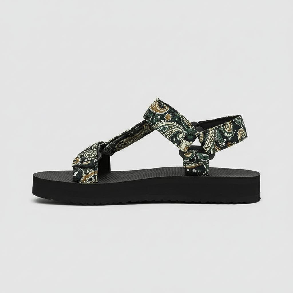 Ottilie Hook and Loop Strap Sandals Platform Sandals