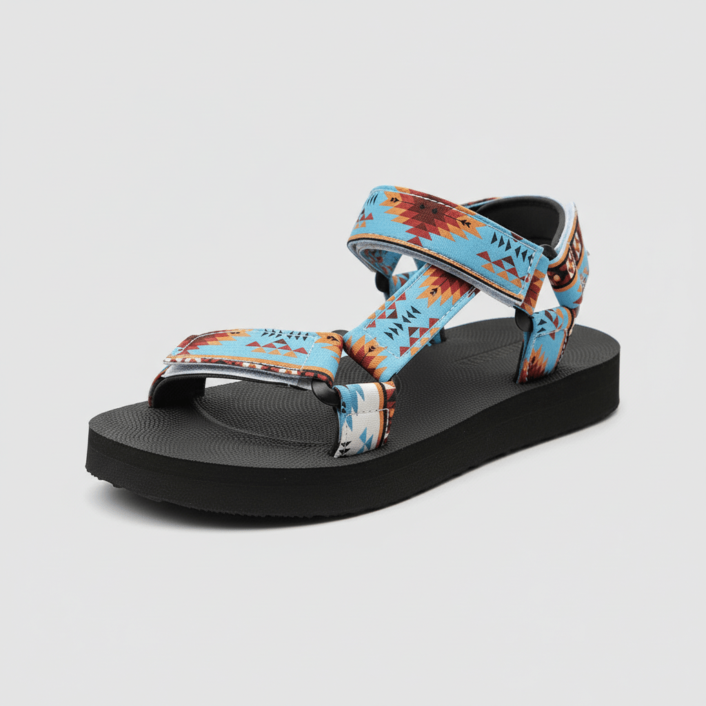 Ottilie Hook and Loop Strap Sandals Platform Sandals