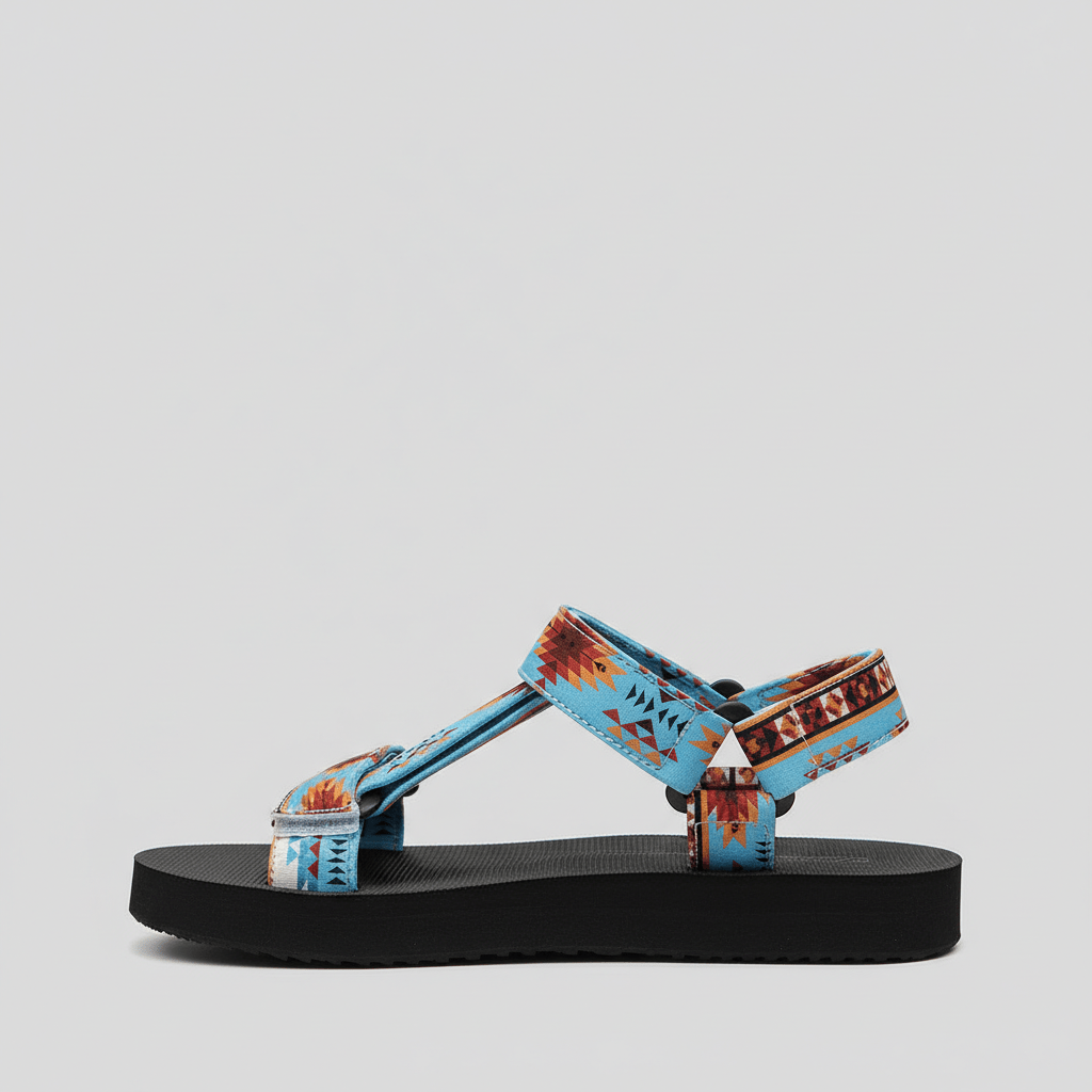 Ottilie Hook and Loop Strap Sandals Platform Sandals