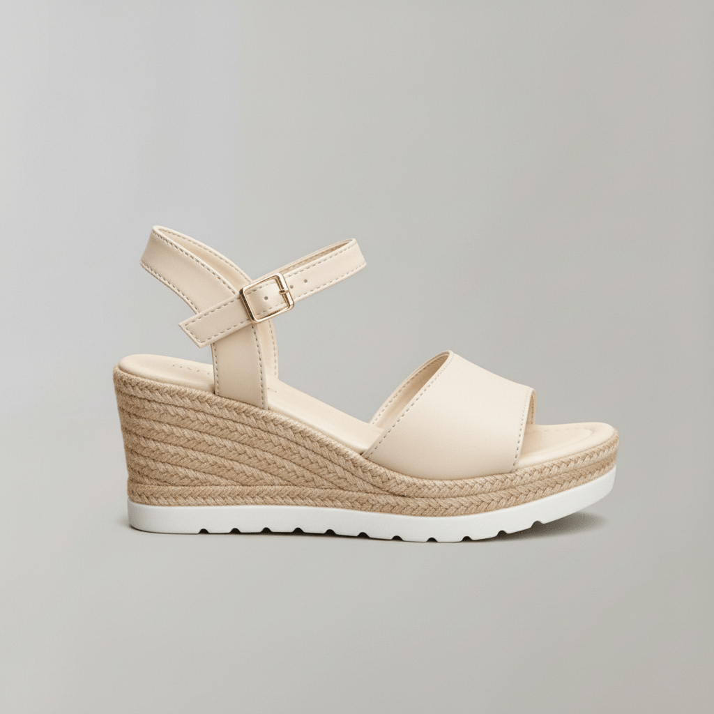 Selina Wedge Sandals with Ankle Strap