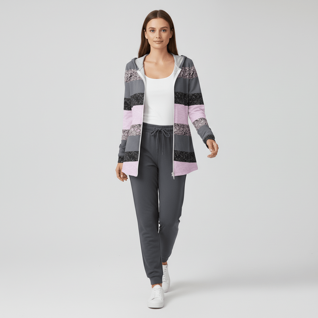 Sophie Two Piece Set Hooded Cardigan and Jogger Pants
