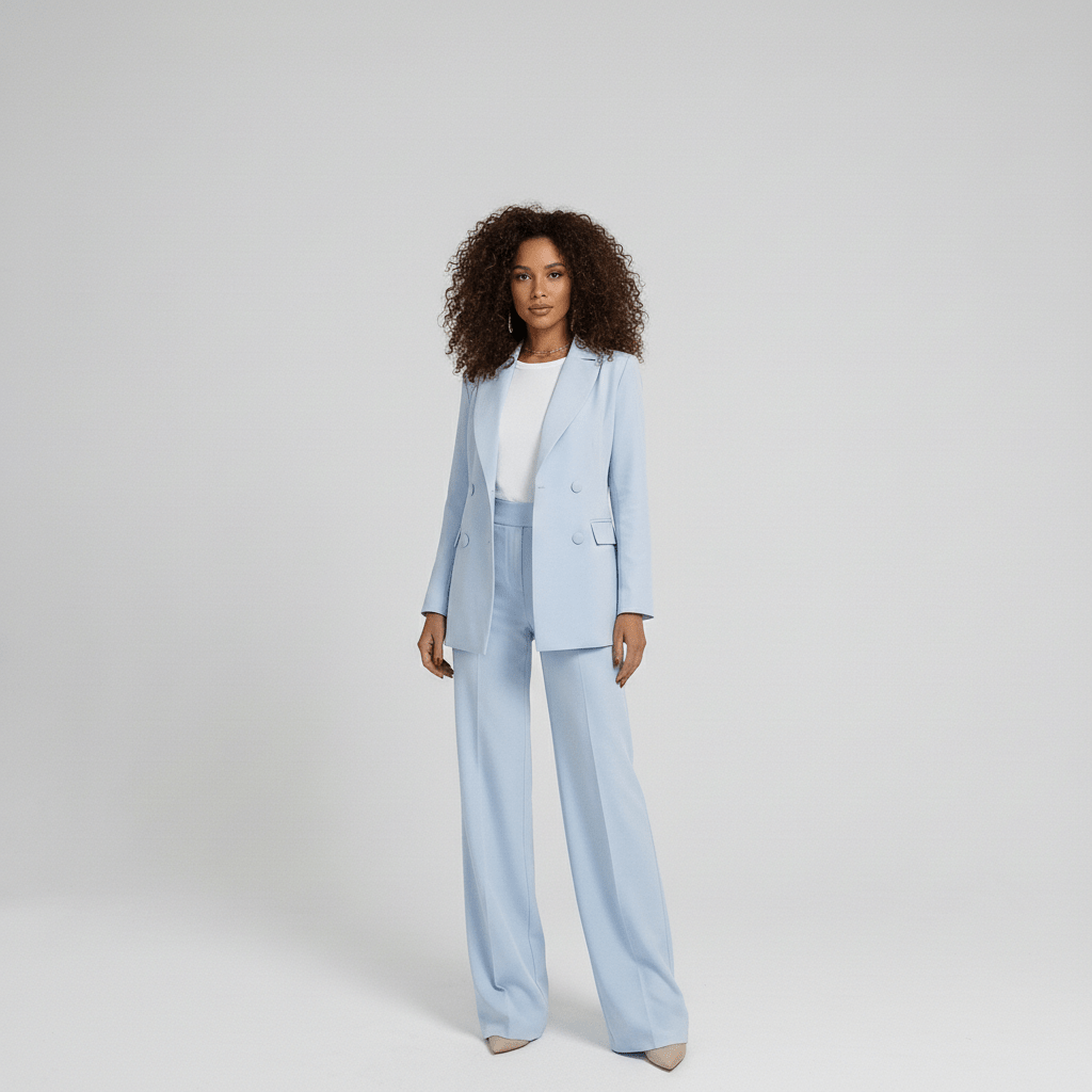 Tracy Two Piece Set Blazer and High Waist Wide Leg Pants