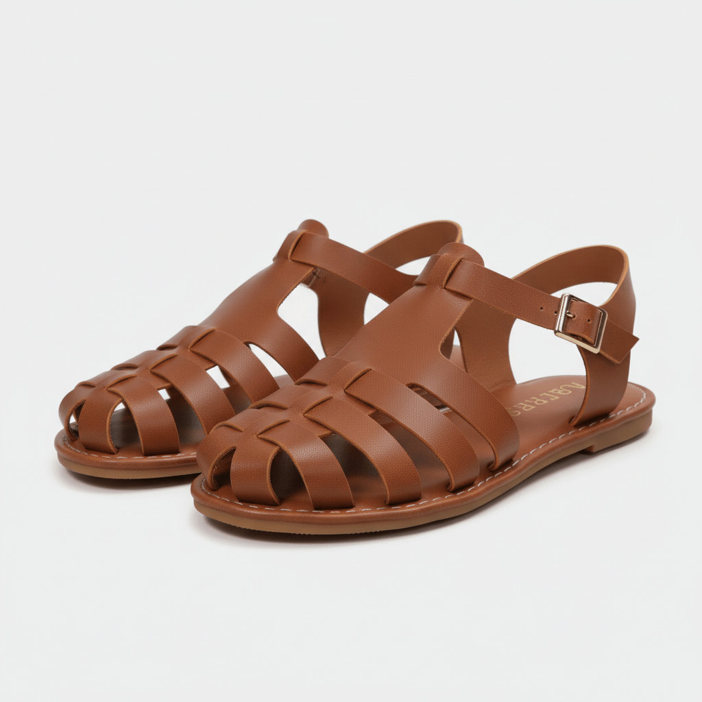 Vanessa Fisherman Sandals Closed Toe Buckle Sandals