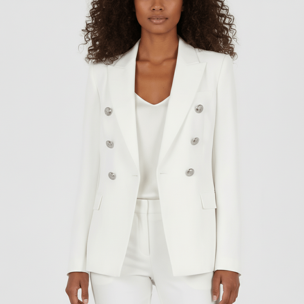 Vianne Two Piece Set Double Breasted Blazer and Slim Fit Pants