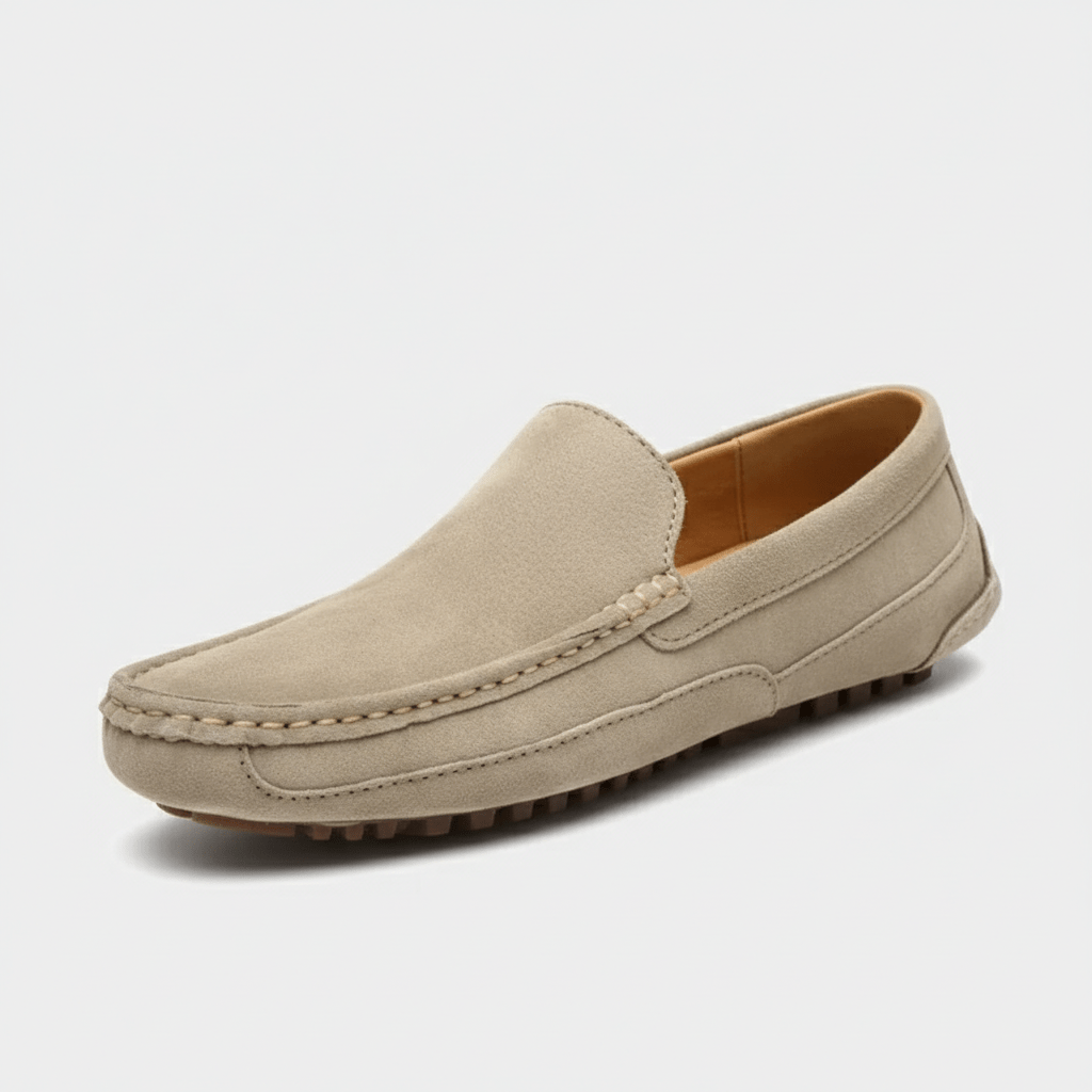 Zachary Classic Slip-On Driving Loafers with Flexible Grip Sole