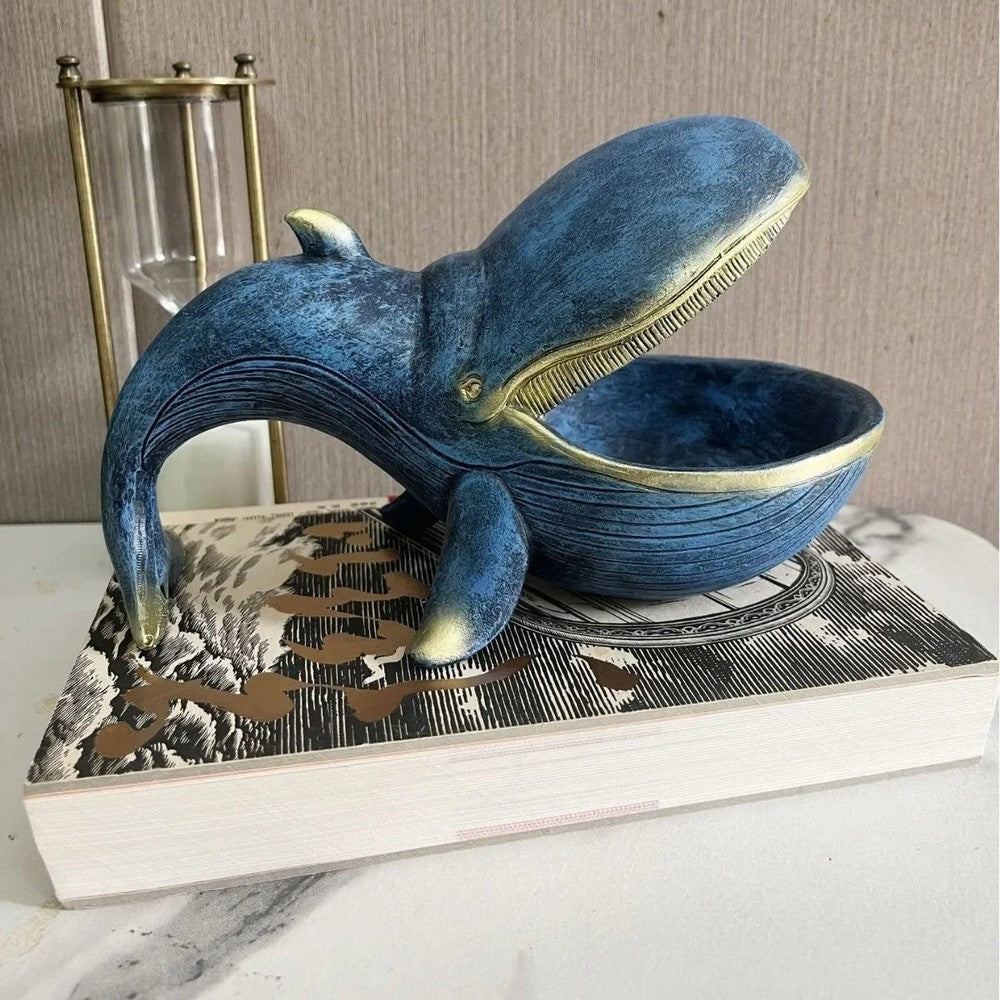 Oceanic Decorative Storage Box – Unique Whale Design Catchall 2