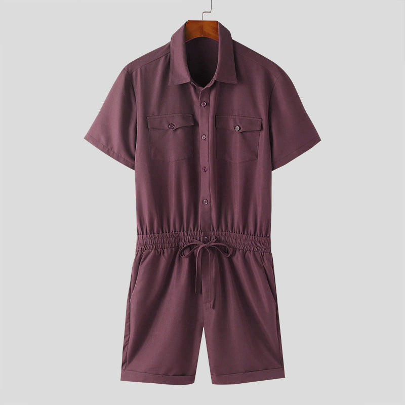 Lumière Women’s Lightweight Button-Down Jumpsuit – Slim Fit Romper 6