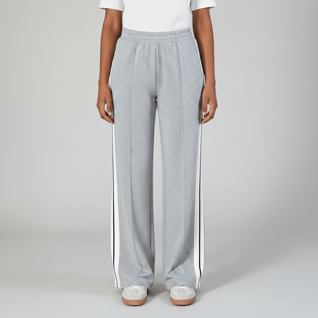 Caitlin Two Piece Set Blazer and Wide Leg Stripe Pants