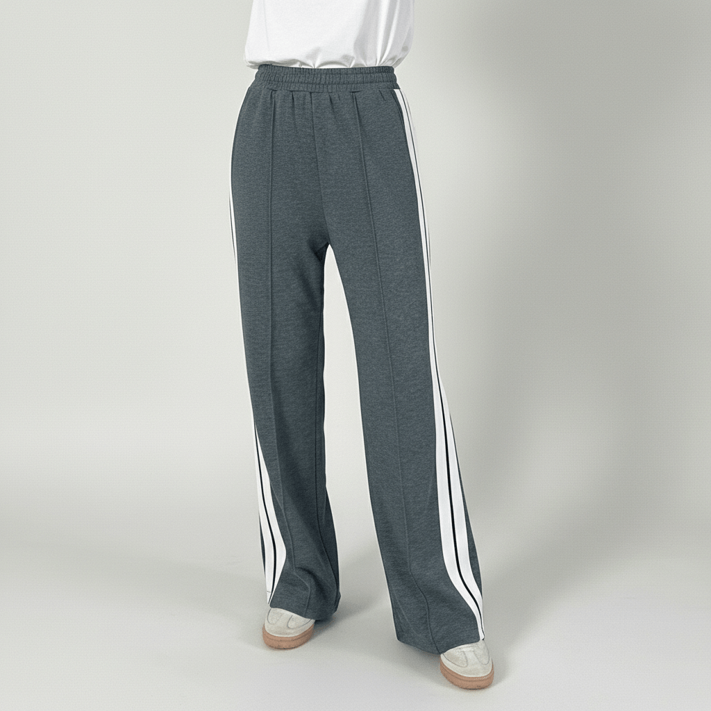 Caitlin Two Piece Set Blazer and Wide Leg Stripe Pants