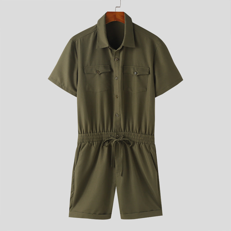 Lumière Women’s Lightweight Button-Down Jumpsuit – Slim Fit Romper 4