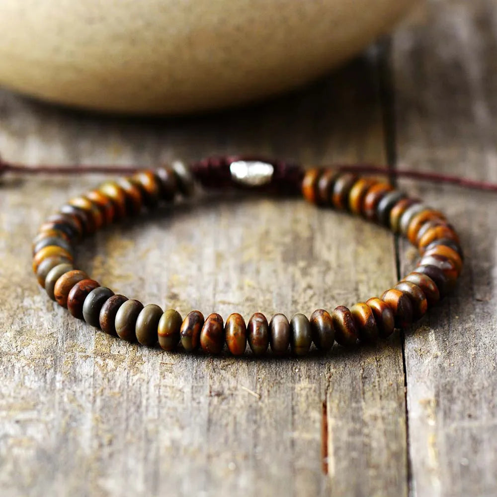 Malani Unisex Earth Stone Bracelet – Handmade Natural Accessory 2