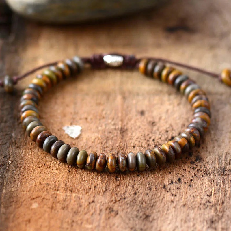 Malani Unisex Earth Stone Bracelet – Handmade Natural Accessory 3