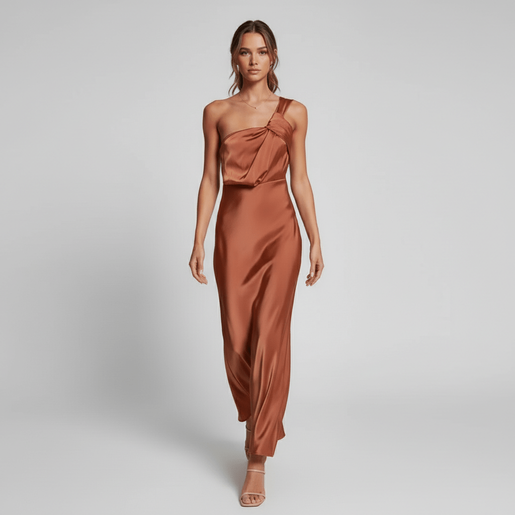 Juliana Elegant Satin Wedding Guest Dress