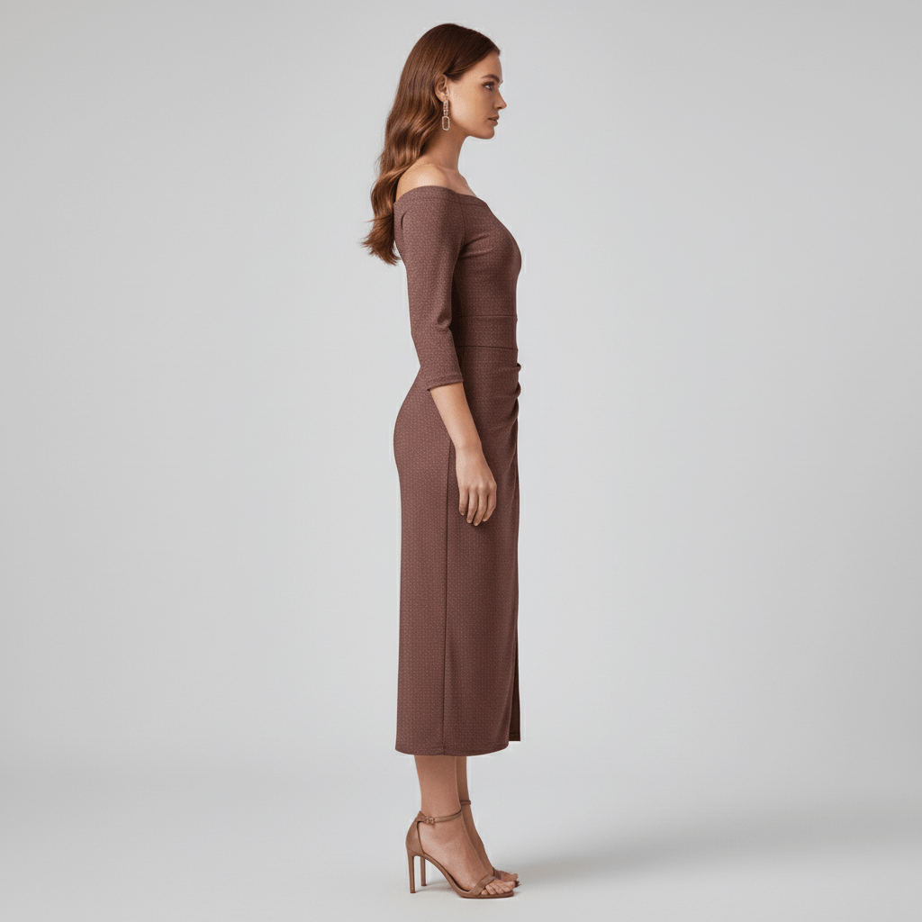 Keri Elegant Off-Shoulder Wedding Guest Dress