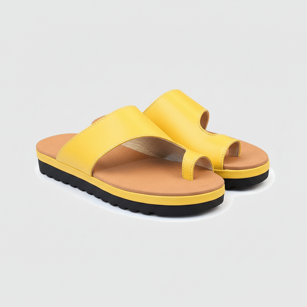 Kira Toe Loop Sandals Slip On Platform Sandals