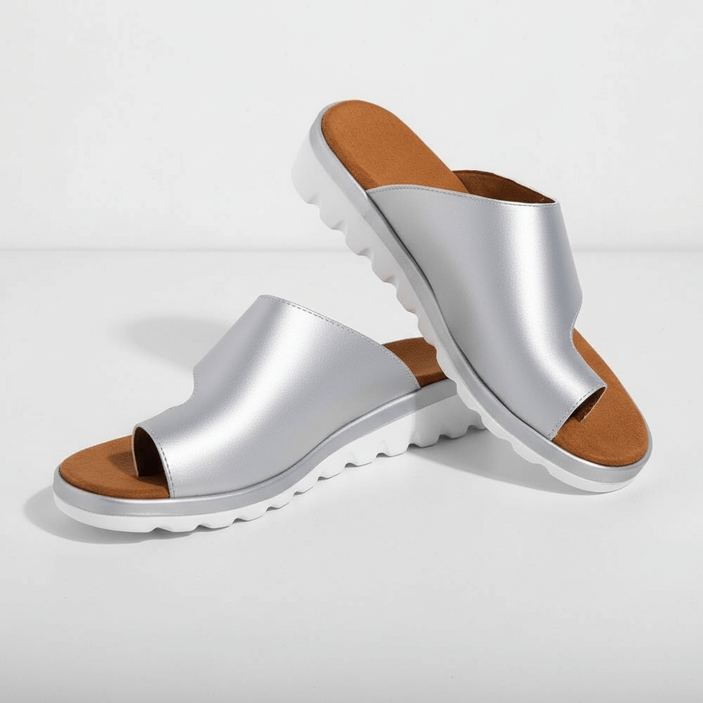 Kira Toe Loop Sandals Slip On Platform Sandals