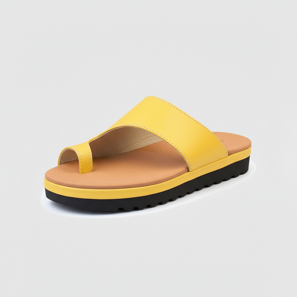 Kira Toe Loop Sandals Slip On Platform Sandals