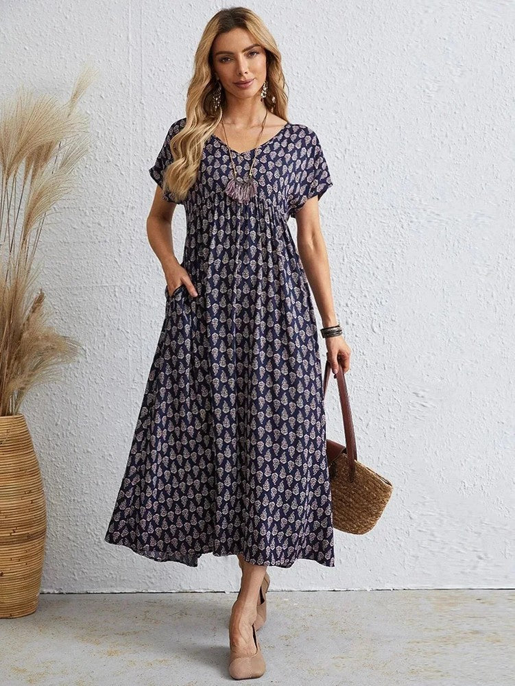 Lila Women’s Casual Floral Summer Dress – Cap Sleeve Above Knee Finleycrest