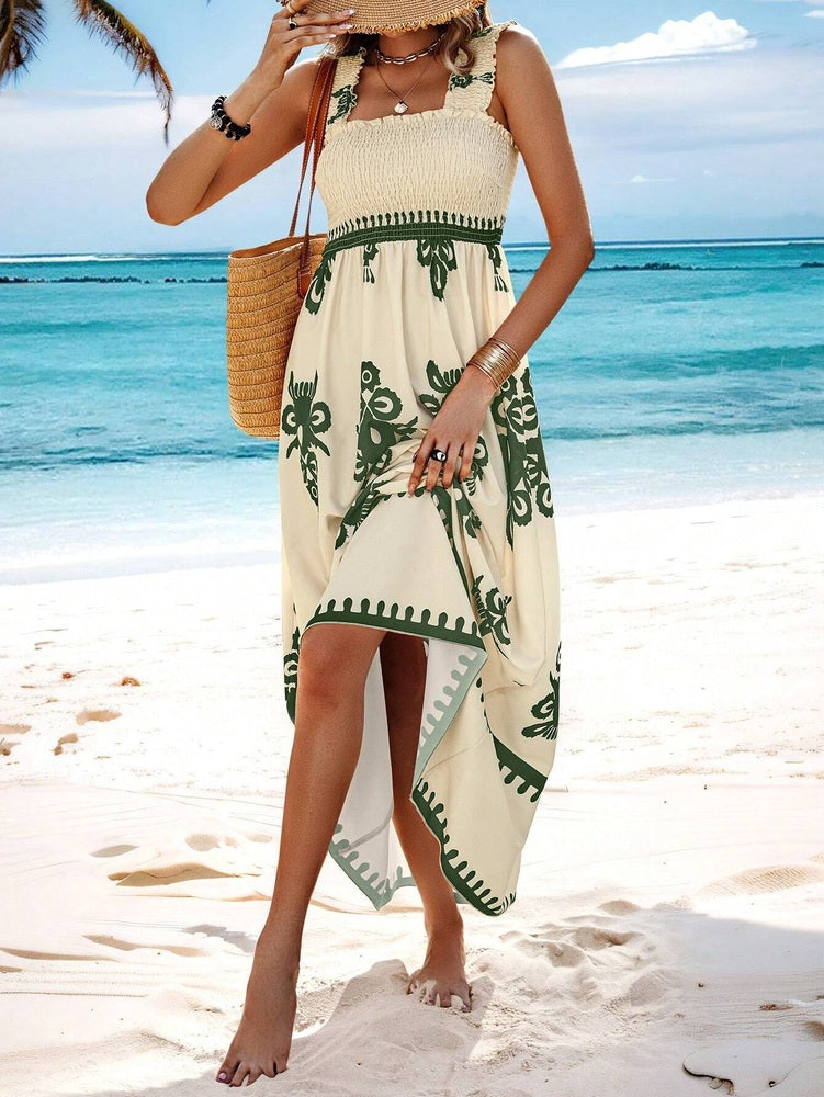 Luna Women’s Boho Floral Midi Dress – Sleeveless Summer Style Finleycrest