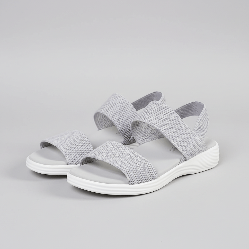 Maggie Elastic Strap Sandals Slip On Platform Sandals