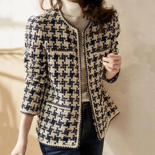 Hand-Knitted Tweed Jacket