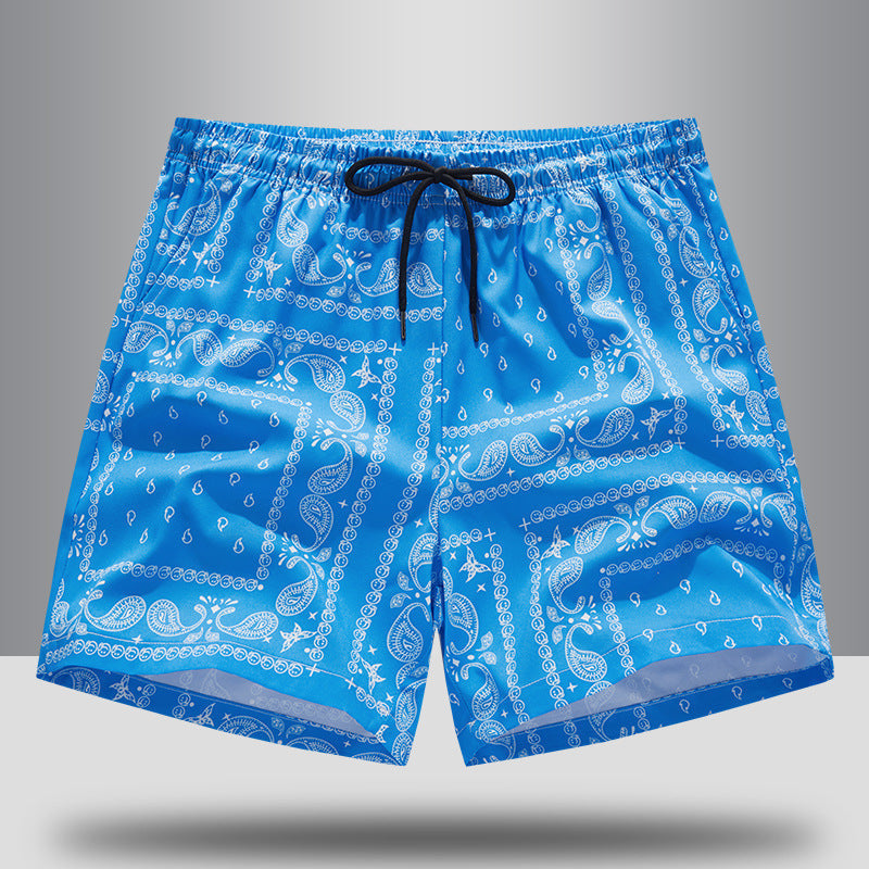Mykonos Men's Swim Shorts – Quick-Dry Paisley Trunks 2