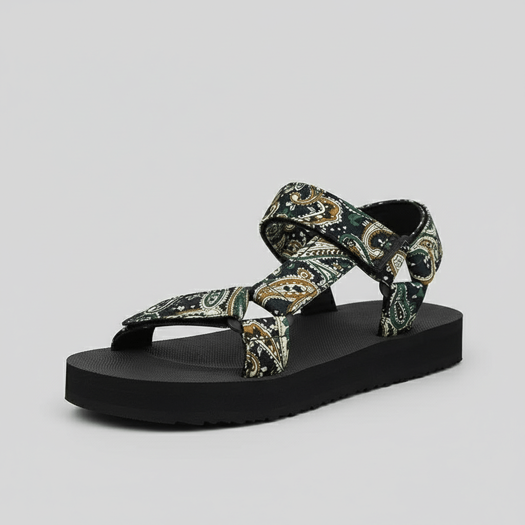 Ottilie Hook and Loop Strap Sandals Platform Sandals