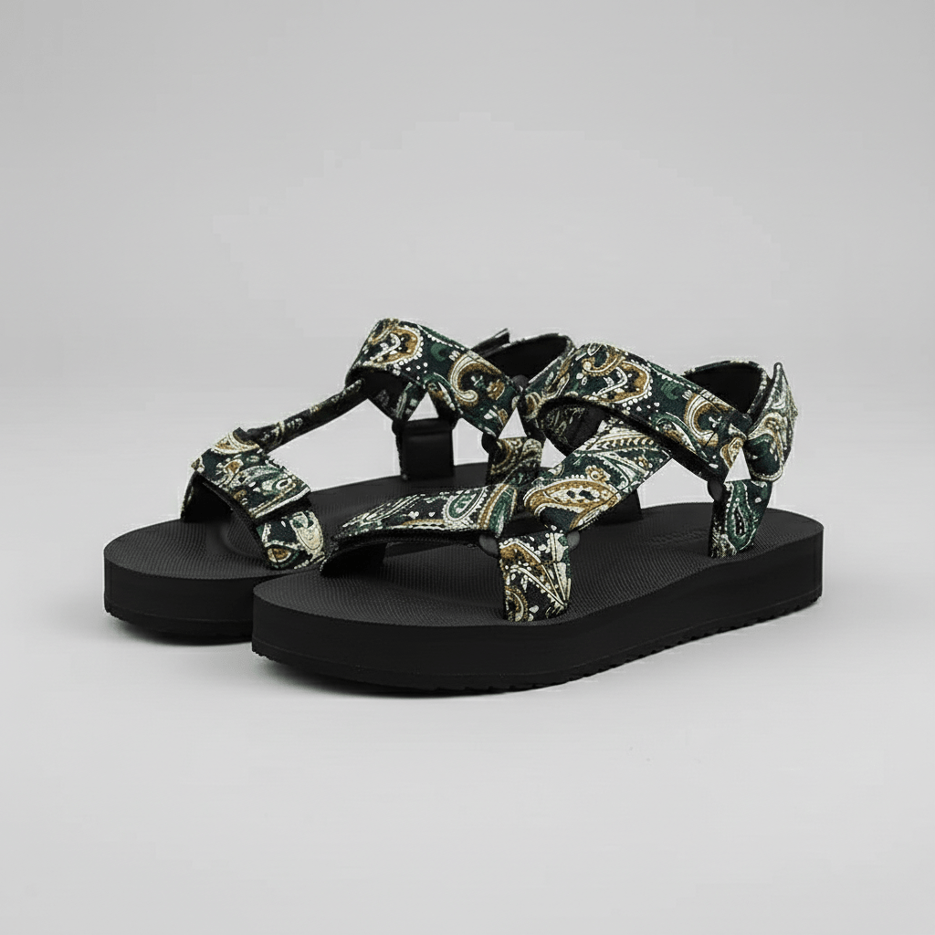 Ottilie Hook and Loop Strap Sandals Platform Sandals