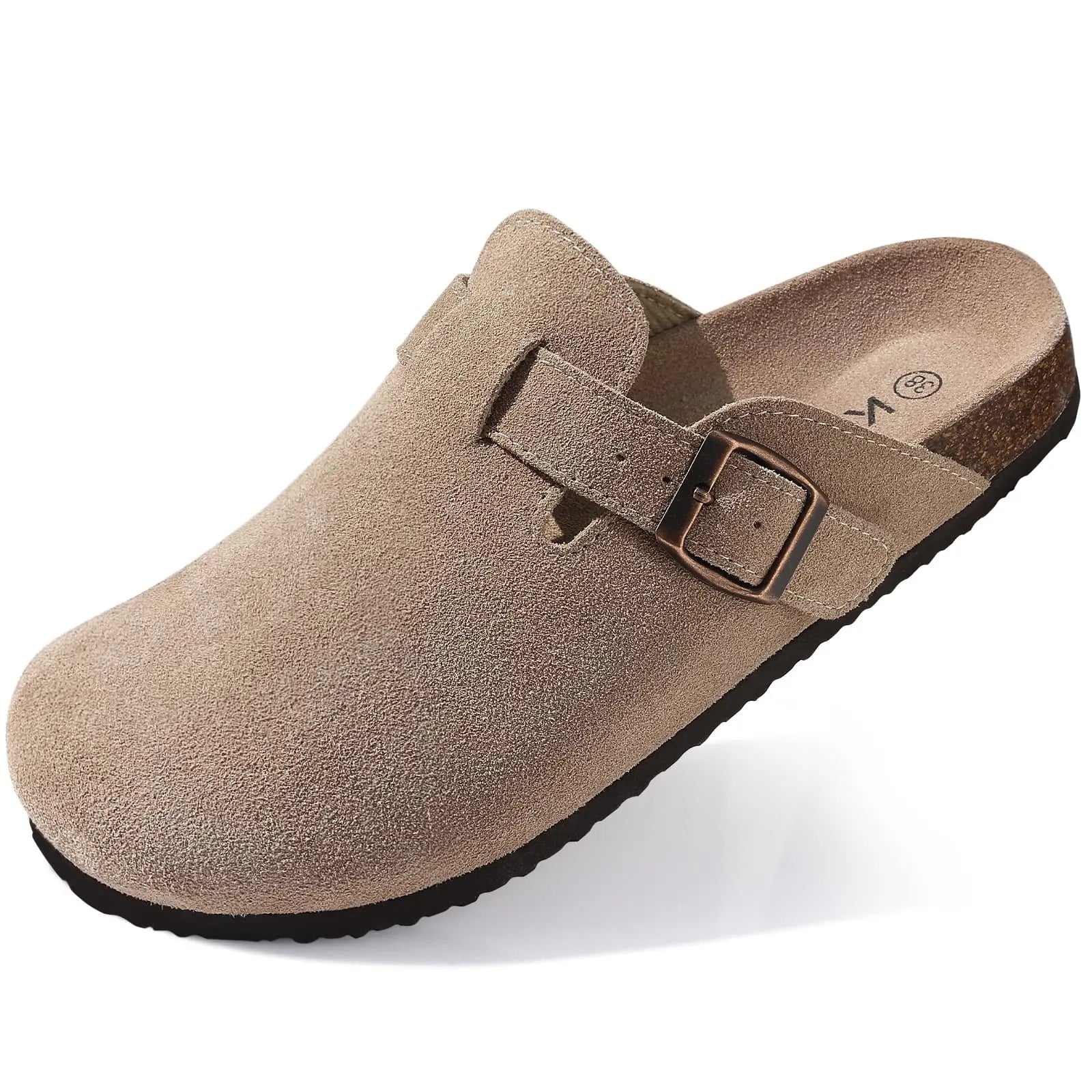 Variant image for Kidmi Men's Suede Clogs – Adjustable Slip-On Sandals-31