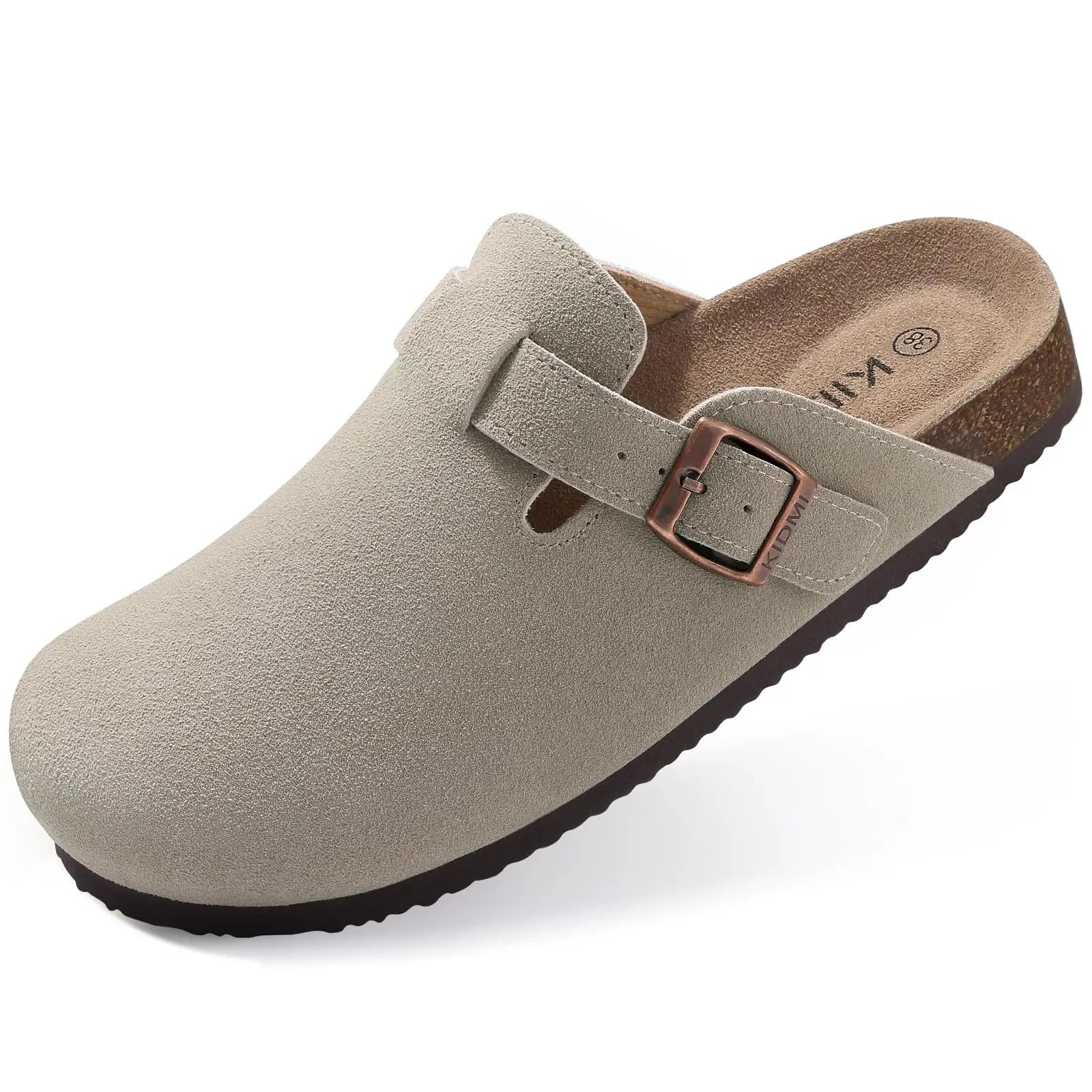 Variant image for Kidmi Men's Suede Clogs – Adjustable Slip-On Sandals-32