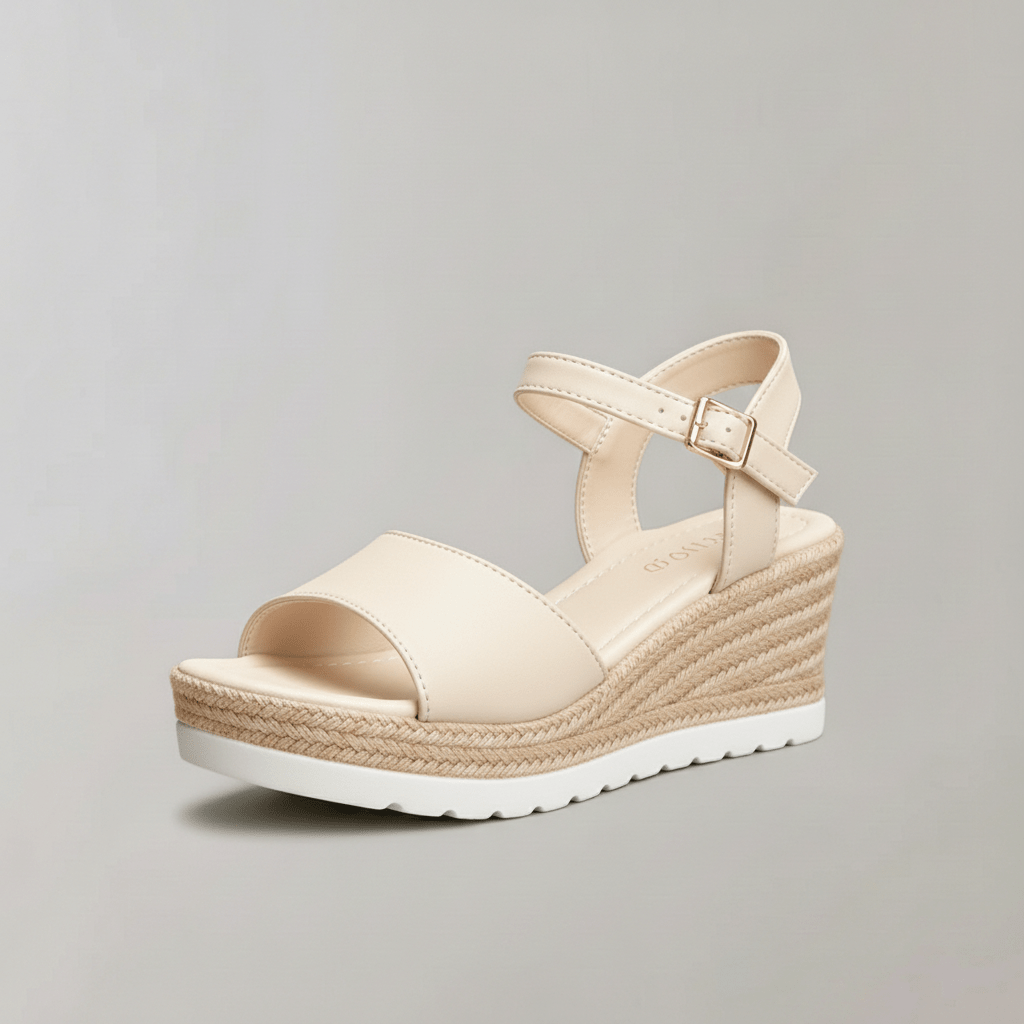 Selina Wedge Sandals with Ankle Strap