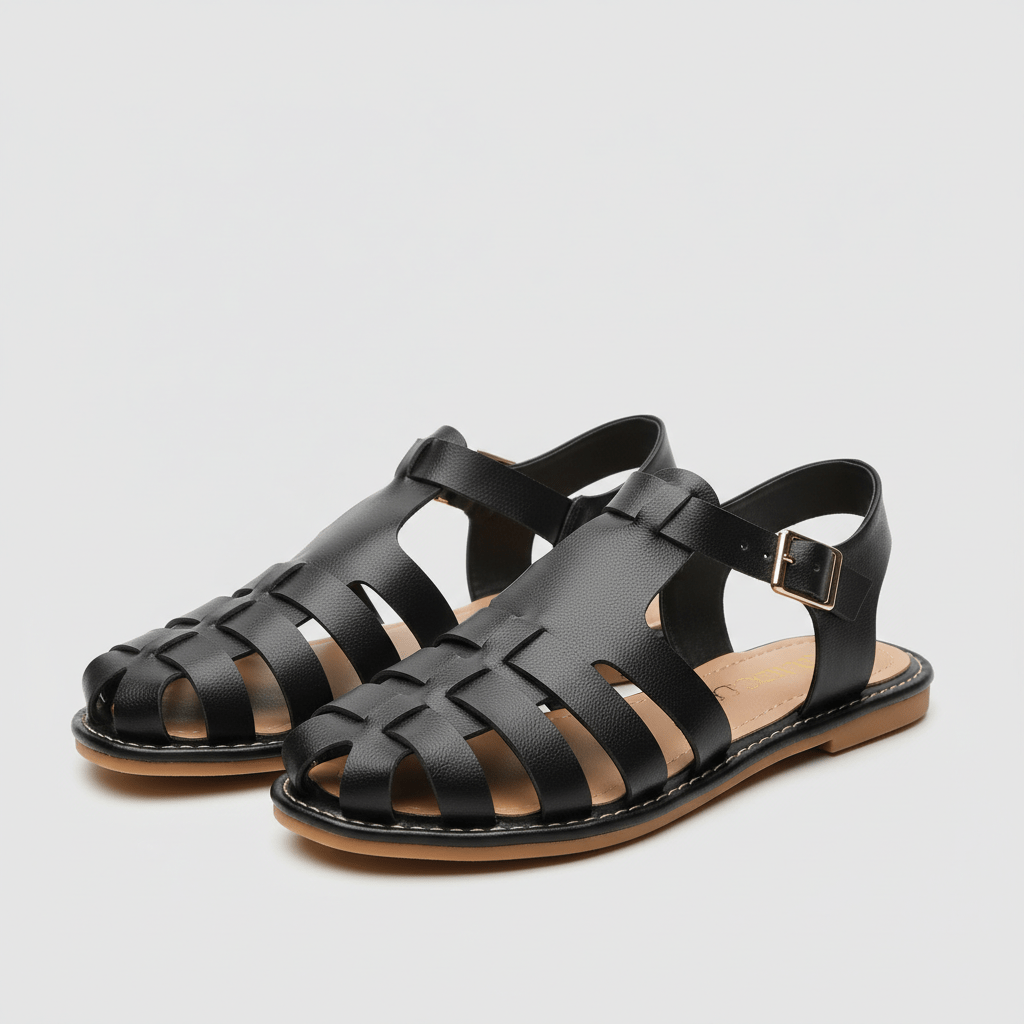 Vanessa Fisherman Sandals Closed Toe Buckle Sandals