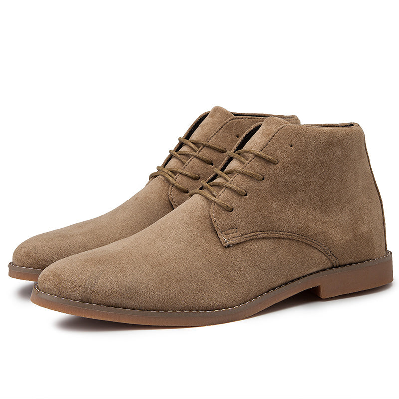 Arden Men’s Suede Boots – Casual Lace-Up Ankle Shoes