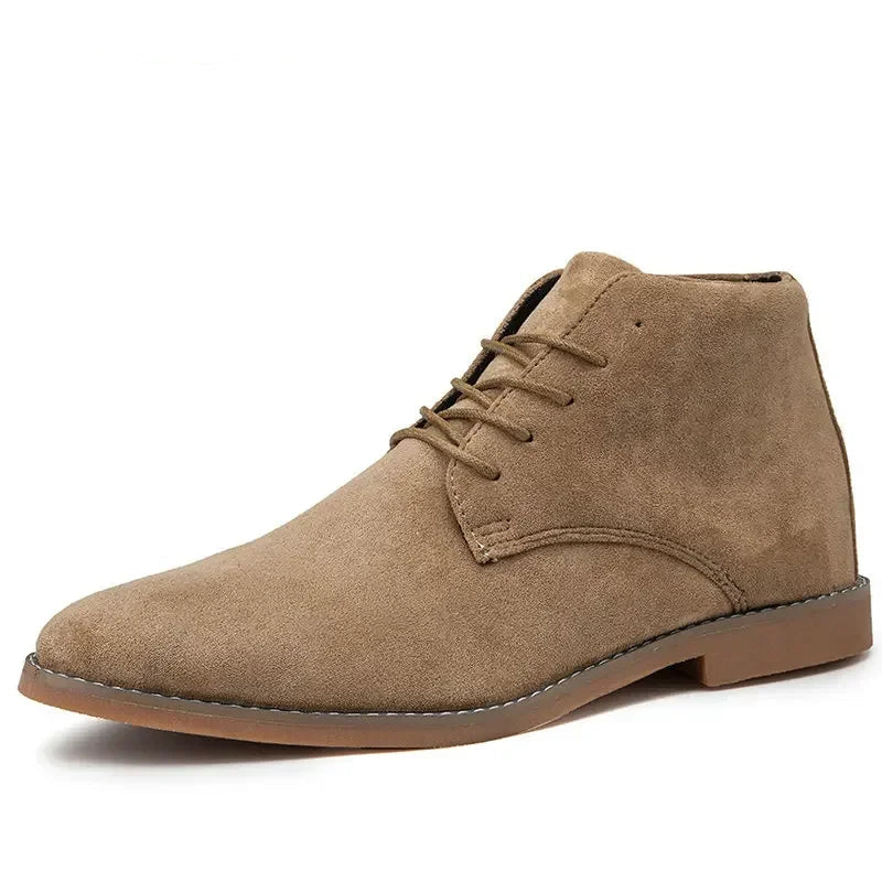 Arden Men’s Suede Boots – Casual Lace-Up Ankle Shoes