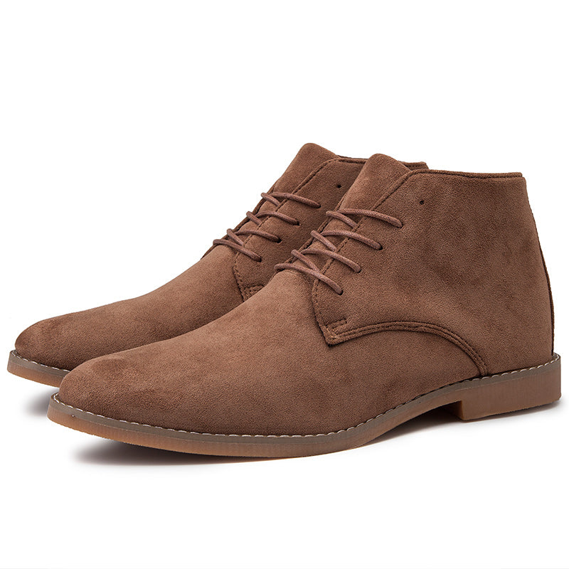 Arden Men’s Suede Boots – Casual Lace-Up Ankle Shoes